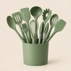 Set de utensilios de silicona, 10 piezas