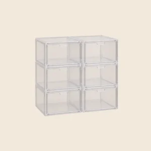 Organizador de zapatos apilable, 6 piezas